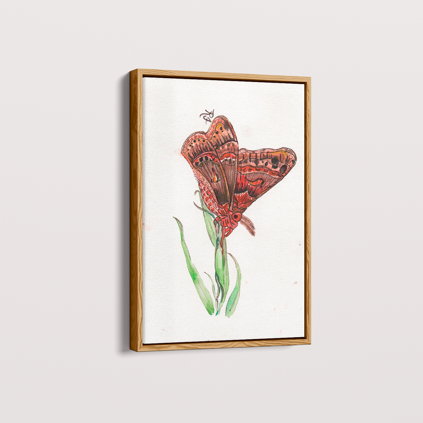 Quadro Borboleta II por aquarelando