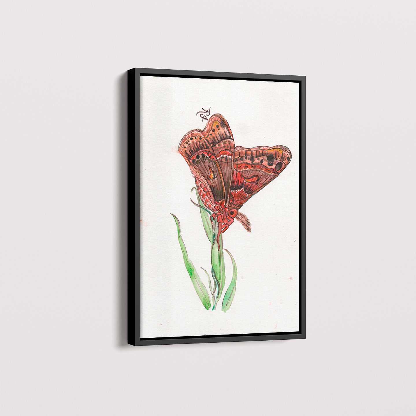 Quadro Borboleta II por aquarelando