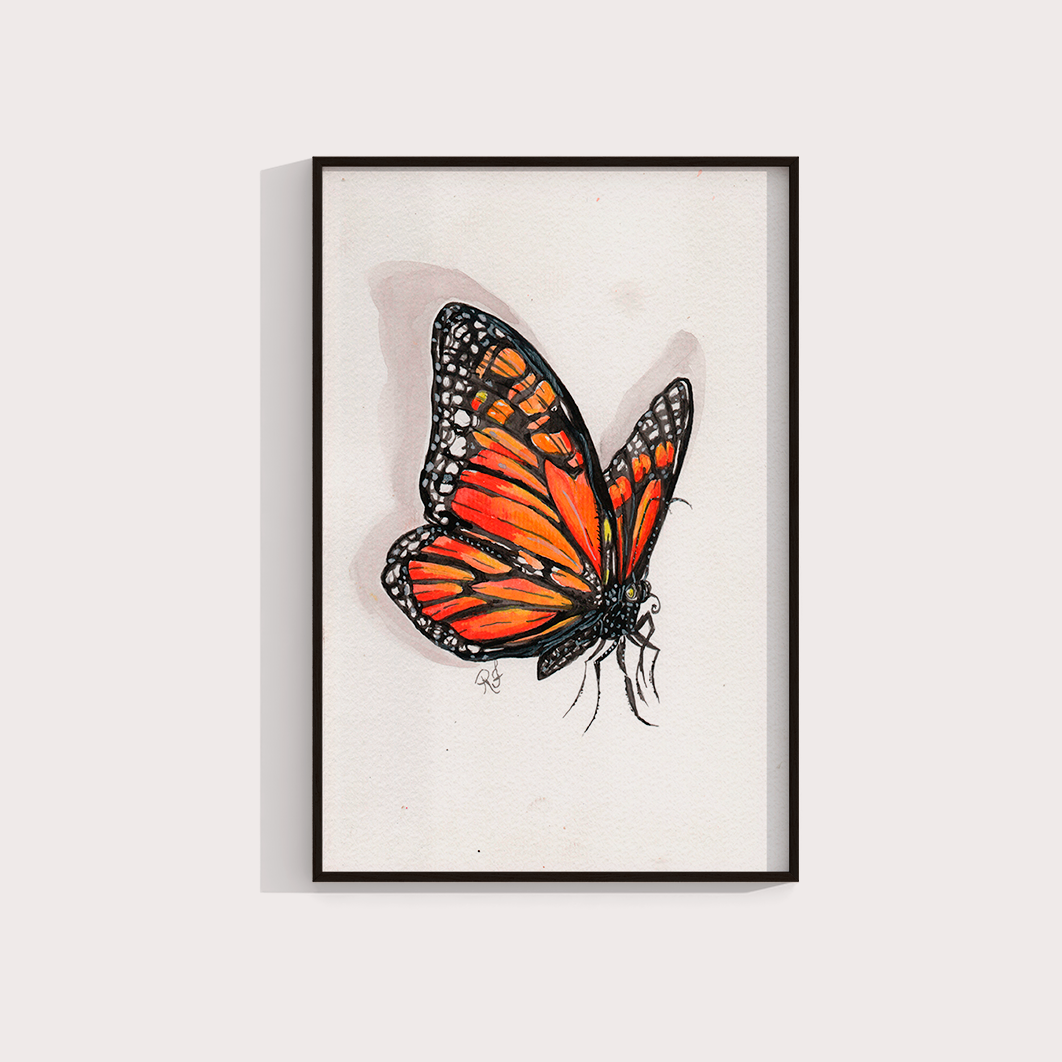 Borboleta I por aquarelando
