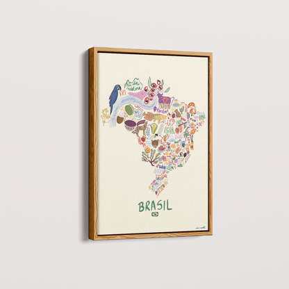 Quadro Brazil por Ela Marte