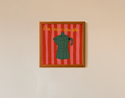 Quadro Cafezinho 30x30cm pronta entrega