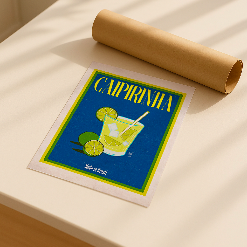 Print Caipirinha por Thiago Villas Boas Tamanho A4