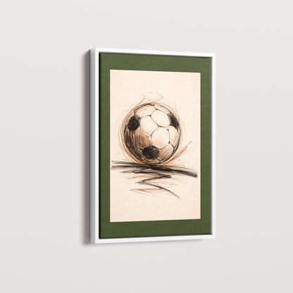 Quadro Bola de Futebol Artístico