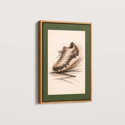 Quadro Chuteira de Futebol Artística