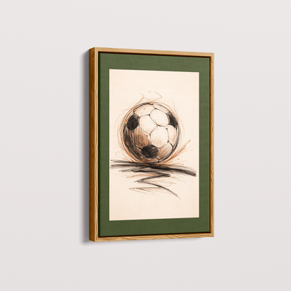 Quadro Bola de Futebol Artístico