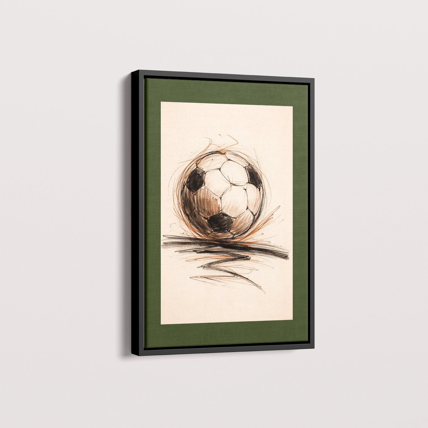 Quadro Bola de Futebol Artístico