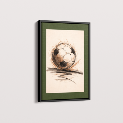 Quadro Bola de Futebol Artístico