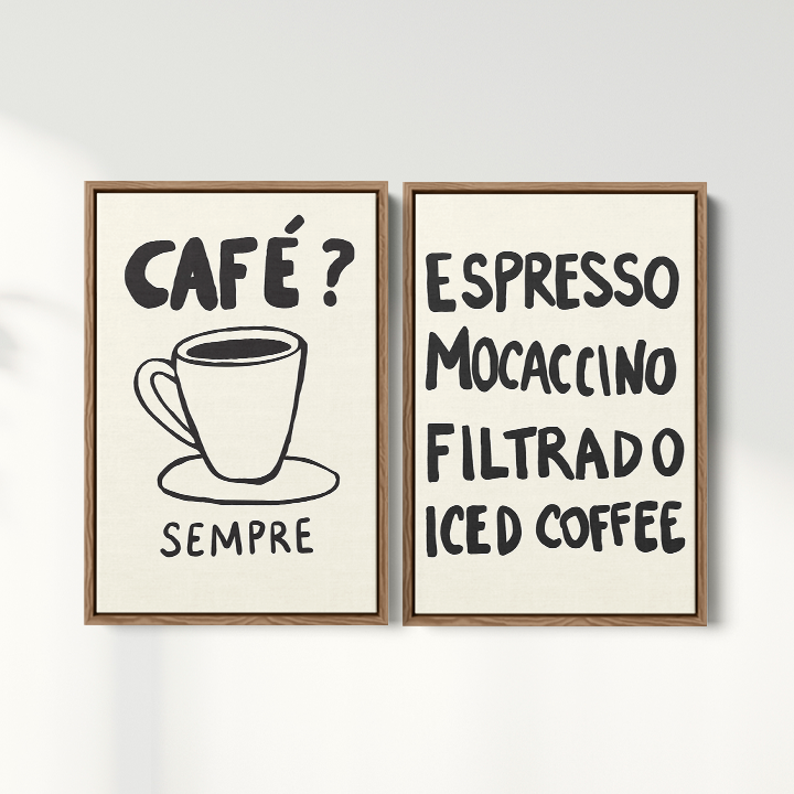 Composição de Quadros - Café? Sempre