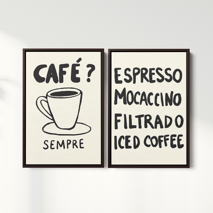 Composição de Quadros - Café? Sempre