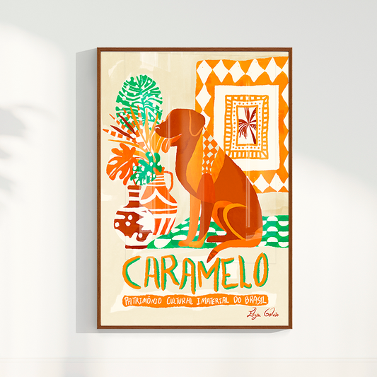Quadro Cachorro caramelo por Elizeu Galvão