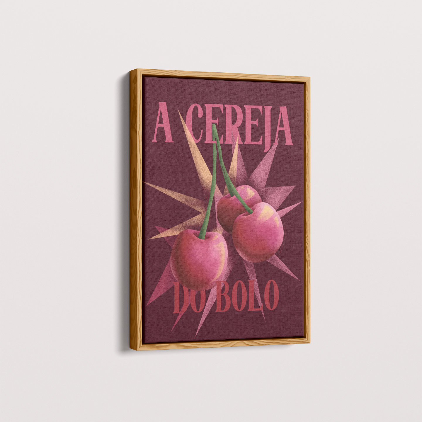 Quadro A Cereja Do Bolo por Ela Marte