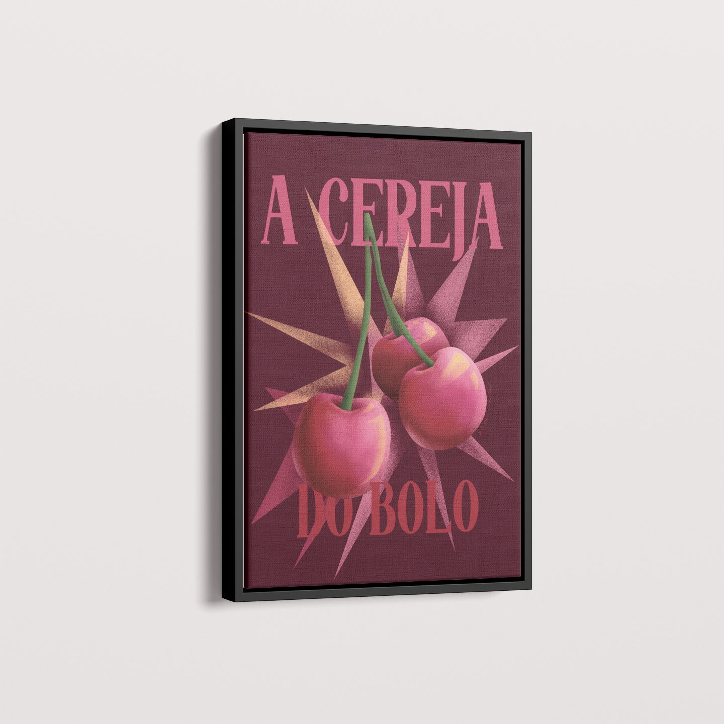 Quadro A Cereja Do Bolo por Ela Marte