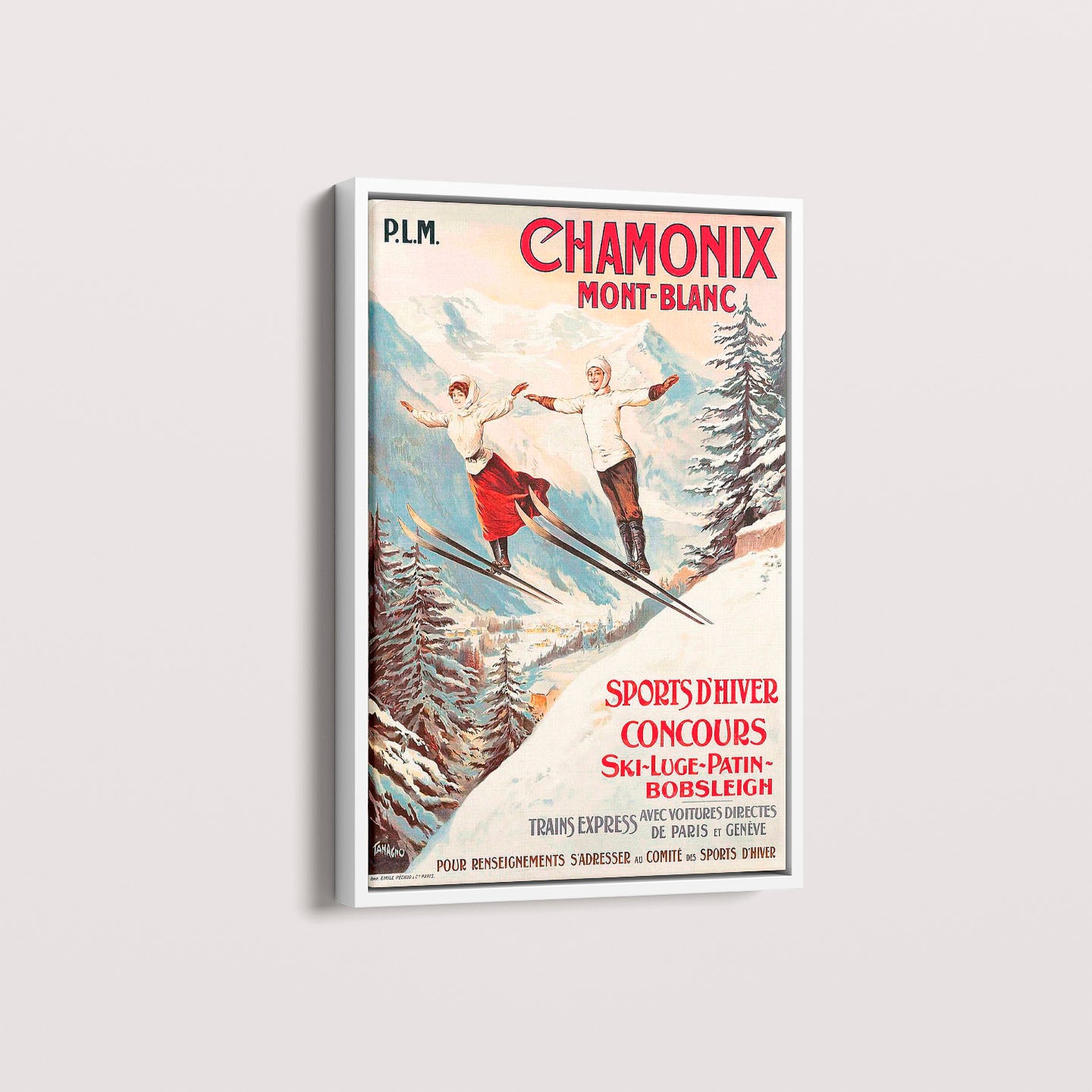 Quadro Chamonix poster vintage