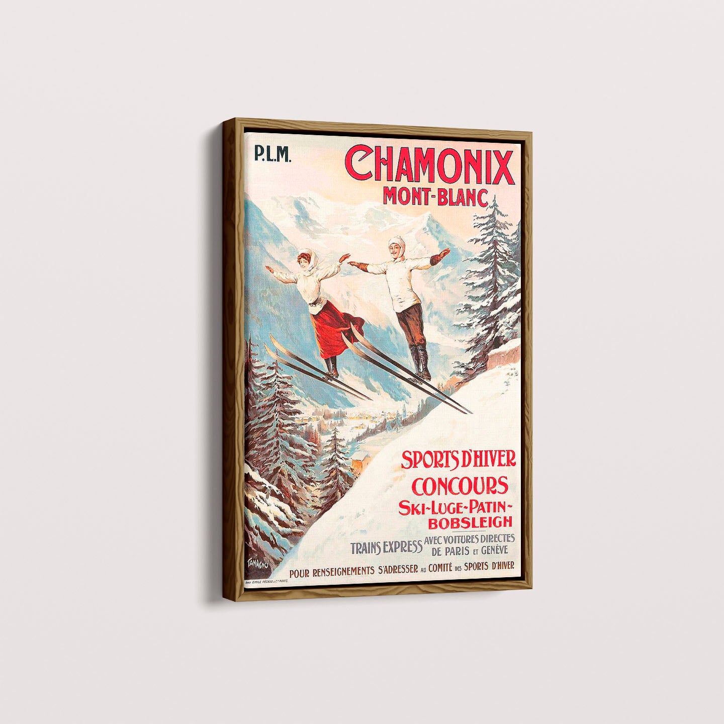 Quadro Chamonix poster vintage