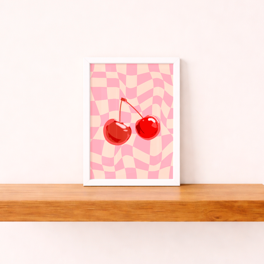 Quadro Cherry A5 pronta entrega