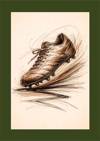 Quadro Chuteira de Futebol Artística