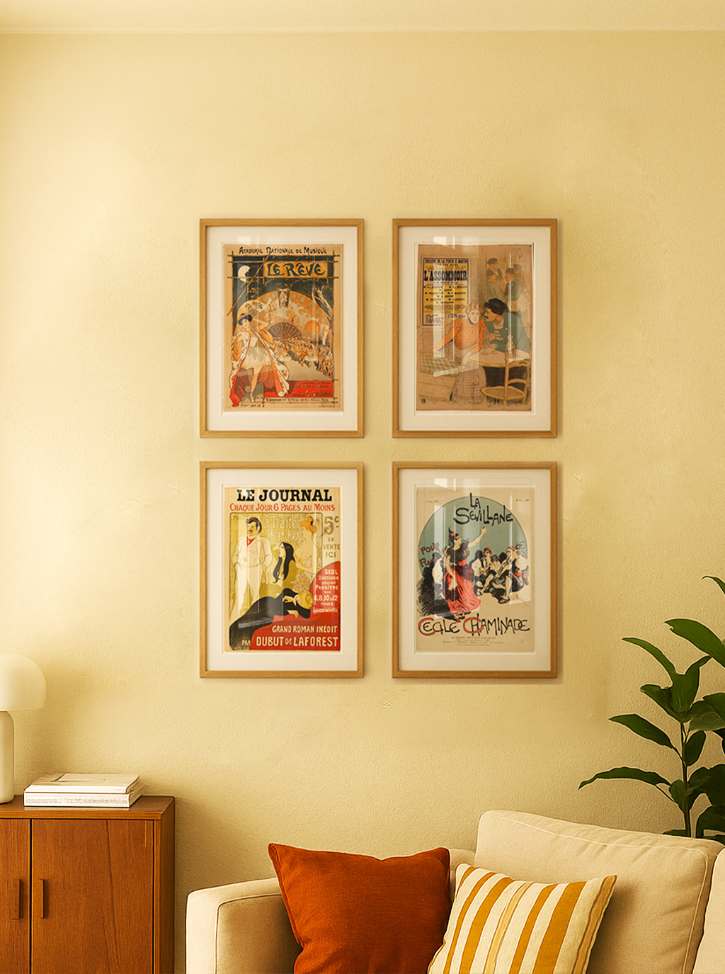 Composição France com Paspatur – Moldura Mel