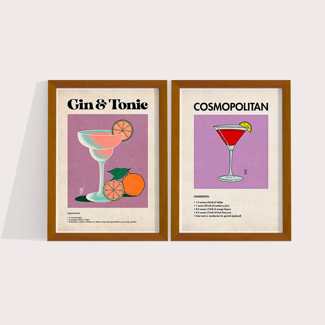 Composição Gin Tonic & Cosmopolitan