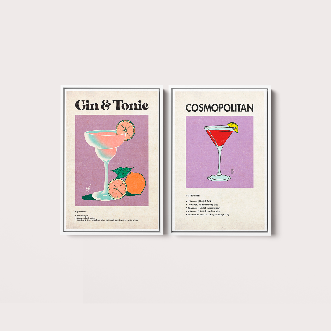 Composição Gin Tonic & Cosmopolitan