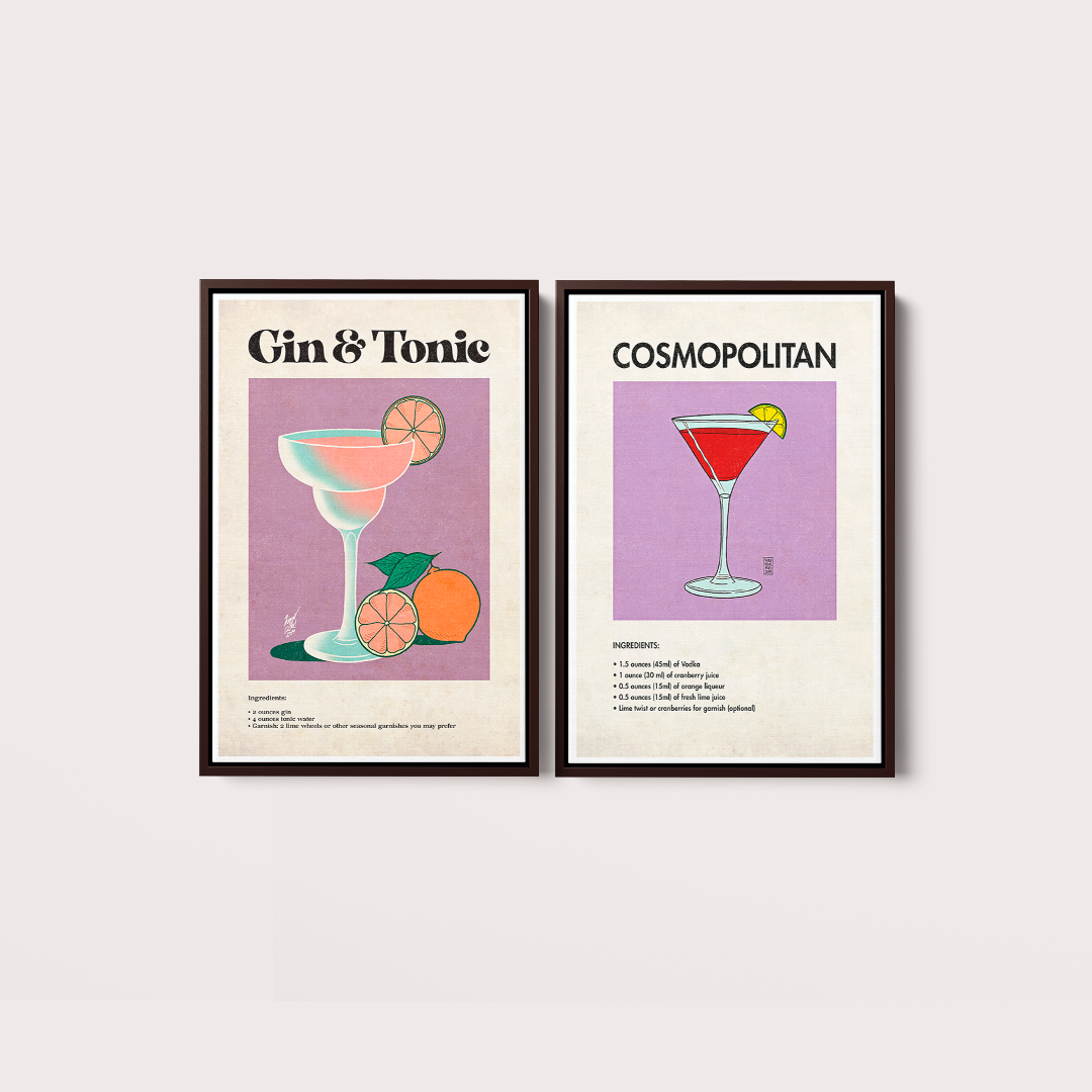 Composição Gin Tonic & Cosmopolitan