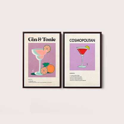 Composição Gin Tonic & Cosmopolitan