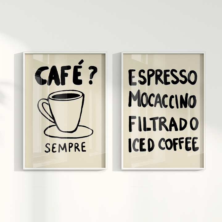 Composição de Quadros - Café? Sempre