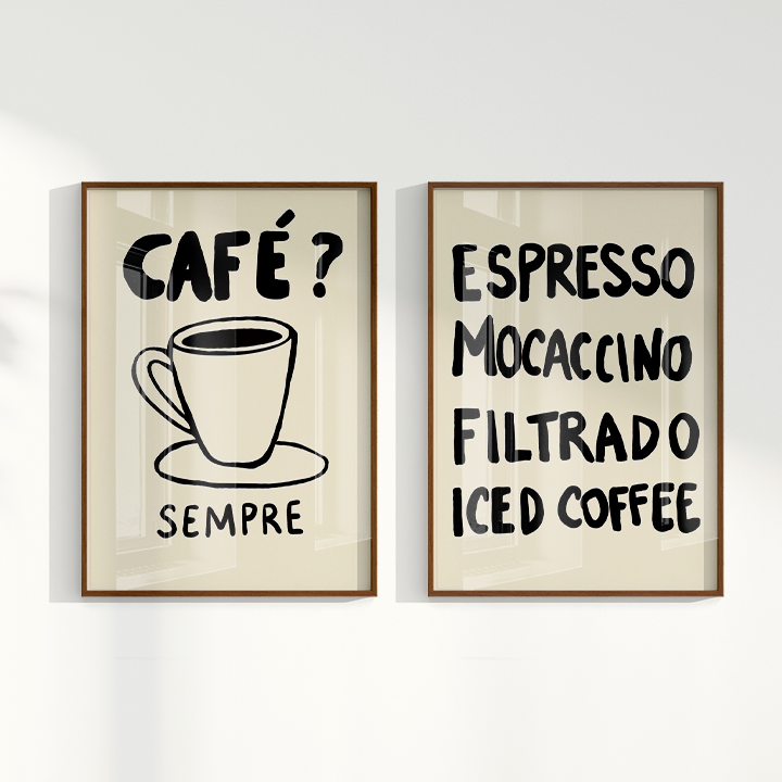 Composição de Quadros - Café? Sempre