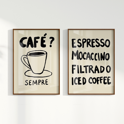 Composição de Quadros - Café? Sempre