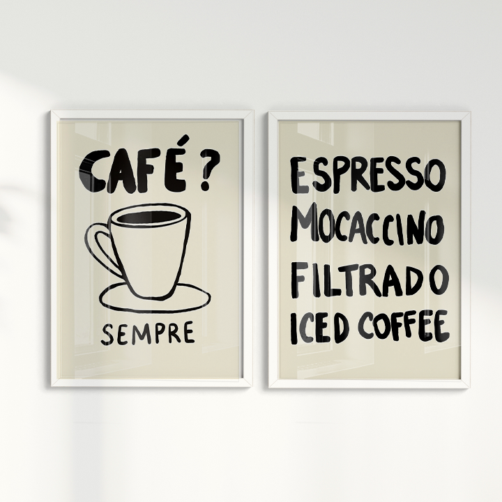 Composição de Quadros - Café? Sempre