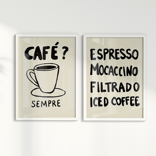 Composição de Quadros - Café? Sempre