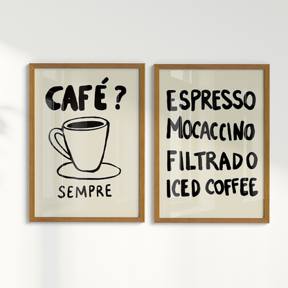 Composição de Quadros - Café? Sempre