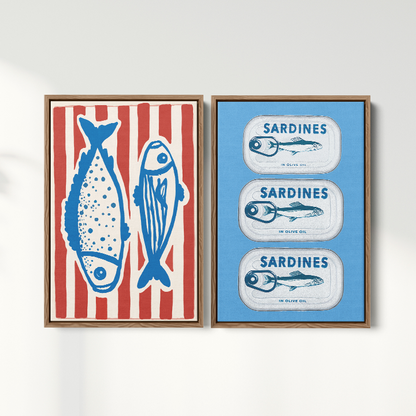 Composição de Quadros Peixes e Sardinhas