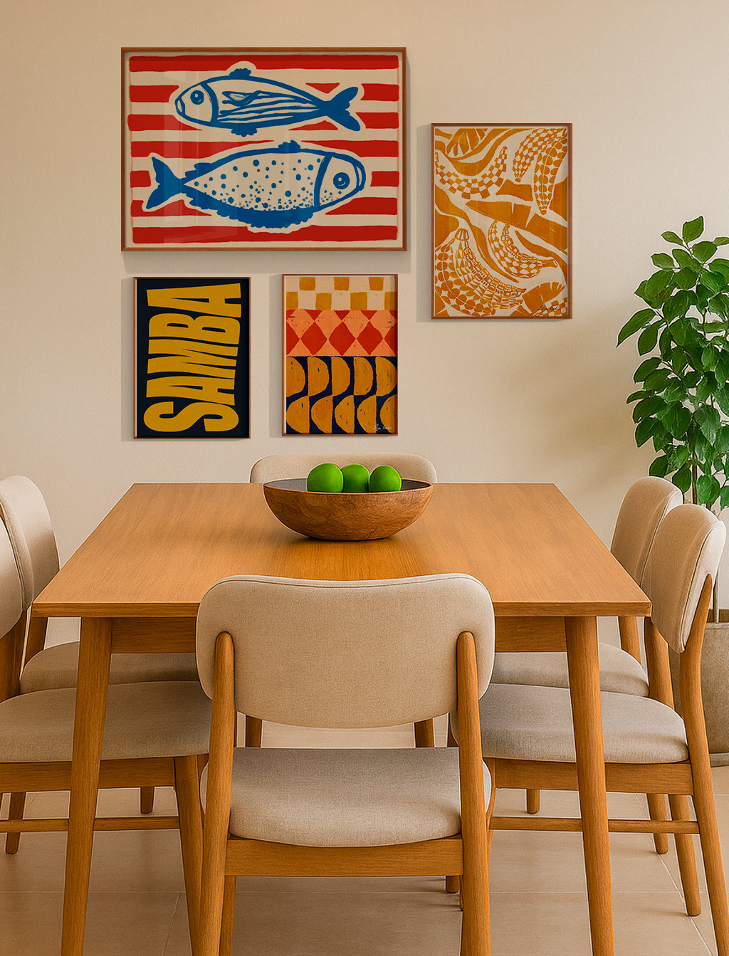 Composição de quadros Brasilidades