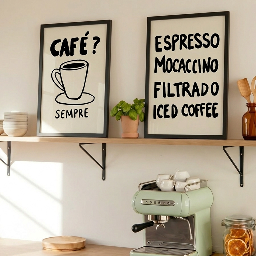 Quadro Café Sempre por Bruna Miyuki