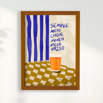 Quadro Sempre meio cheio por Elizeu Galvão