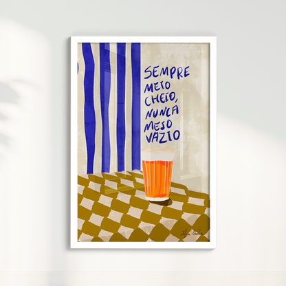 Quadro Sempre meio cheio por Elizeu Galvão