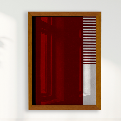 Quadro Ensaio II vinho por Nicole Romão