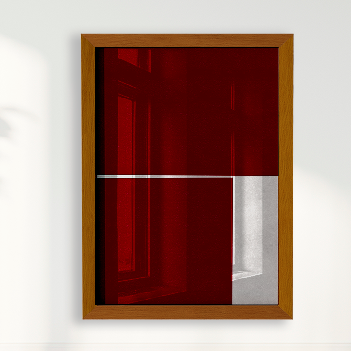 Quadro Ensaio III vinho por Nicole Romão