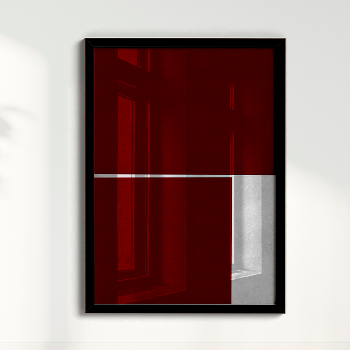 Quadro Ensaio III vinho por Nicole Romão