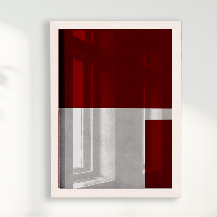 Quadro Ensaio IV vinho por Nicole Romão