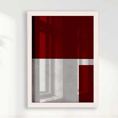 Quadro Ensaio IV vinho por Nicole Romão