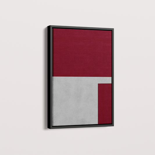 Quadro Ensaio IV vinho por Nicole Romão