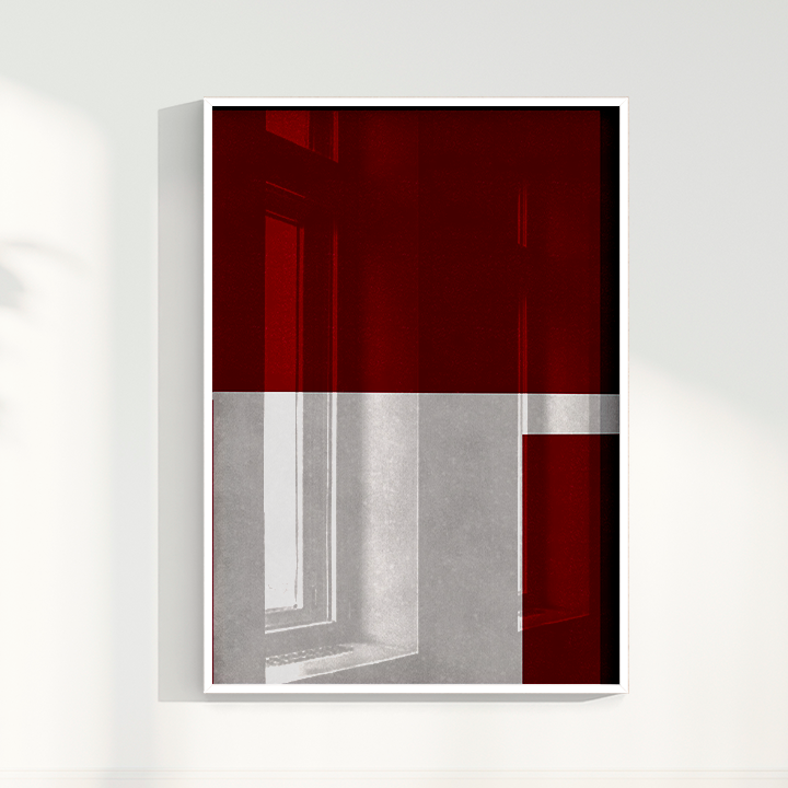 Quadro Ensaio IV vinho por Nicole Romão