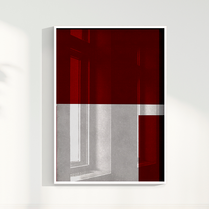 Quadro Ensaio IV vinho por Nicole Romão