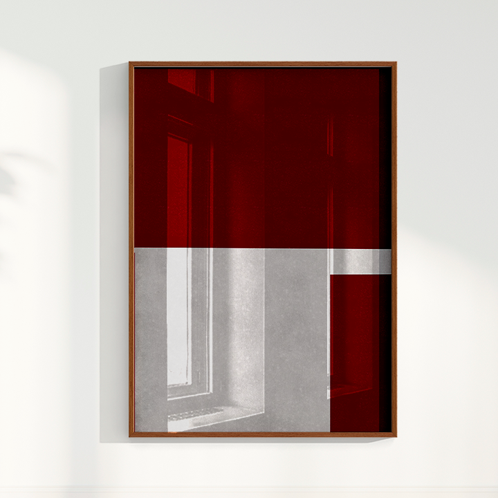 Quadro Ensaio IV vinho por Nicole Romão