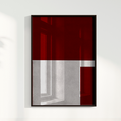 Quadro Ensaio IV vinho por Nicole Romão