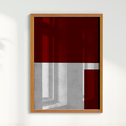 Quadro Ensaio IV vinho por Nicole Romão