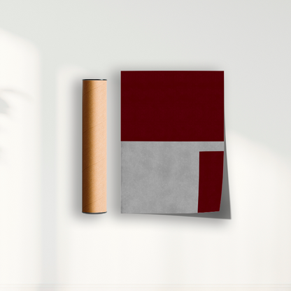 Quadro Ensaio IV vinho por Nicole Romão