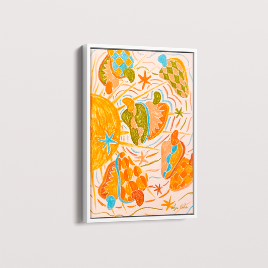 Quadro Noda de caju por Elizeu Galvão Tela Canvas tamanho A2 - Pronta Entrega
