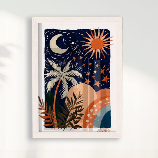 Quadro Paisagem Noite e Dia por Elizeu Galvão